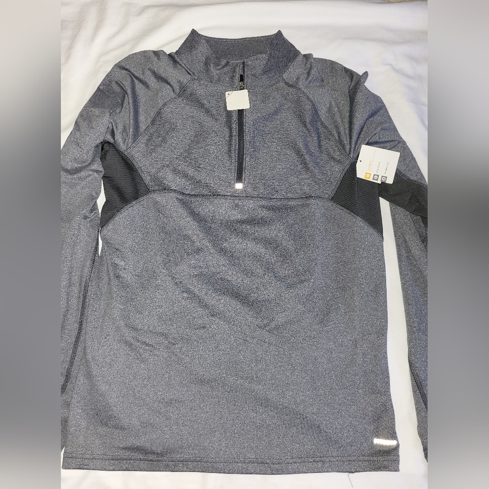 Nike Men's Gray Half-Zip Jacket
